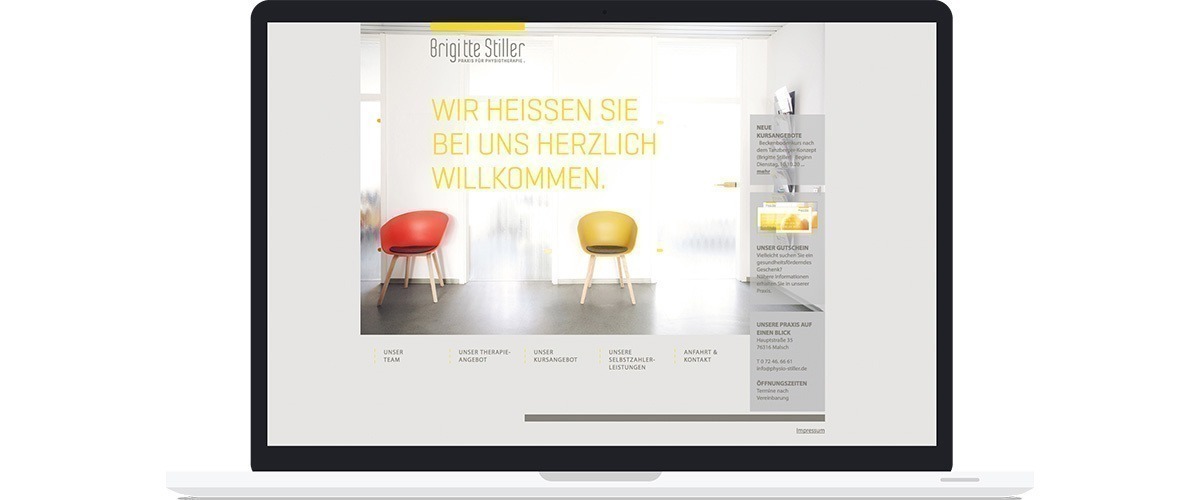 Brigitte Stiller - Umsetzung Design in HTML und CSS
