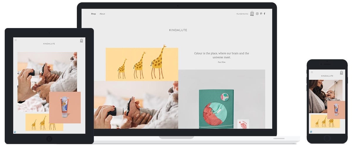 Umsetzung Kindacute in HTML5 und CSS3 inklusive CMS