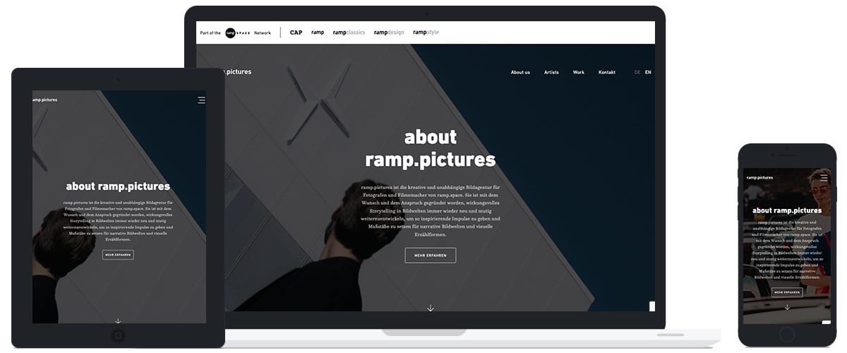 Umsetzung ramp-pictures in HTML5 und CSS3 inklusive CMS