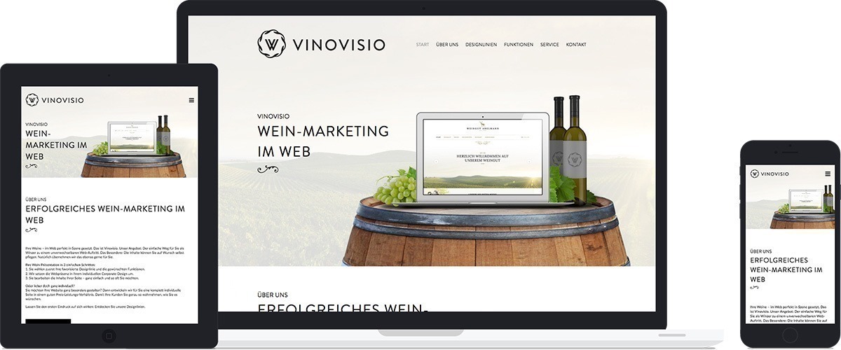 Vinovisio - Design Umsetzung in HTML und CSS